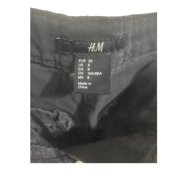 💙 3 for $12 - H&M Navy Khaki Skinny Pants Brass Zipper Detail - Picture 5 of 9